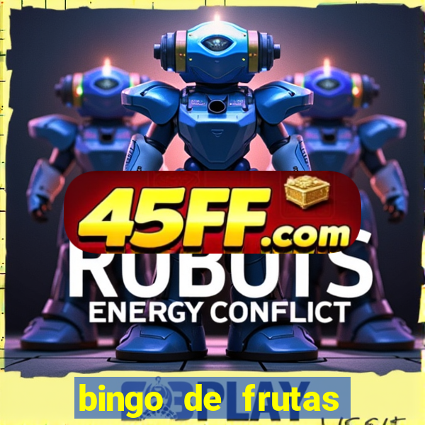 bingo de frutas para imprimir pdf